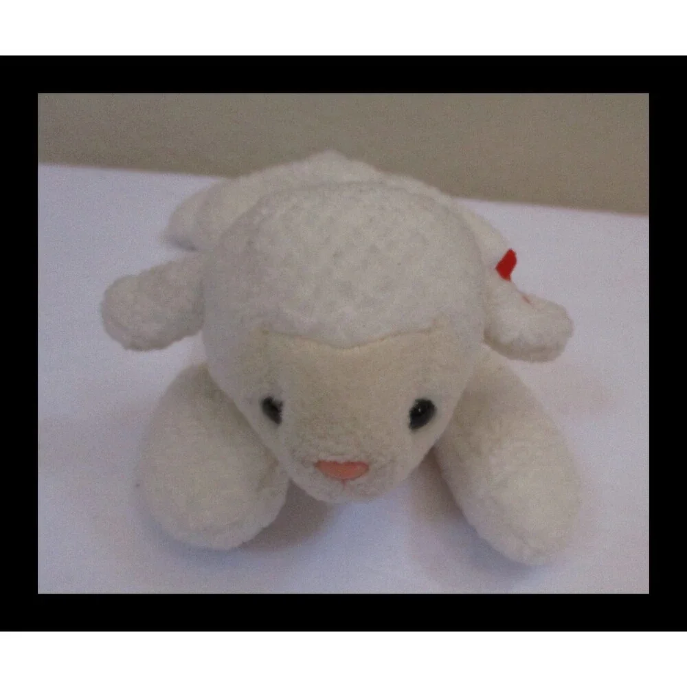 Ty Beanie Baby Fleece the Lamb PVC Filled NO HANG TAG